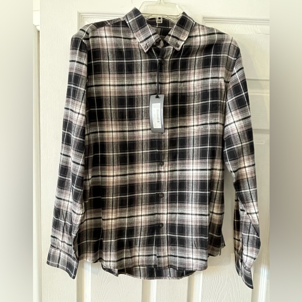 Mens plaid button down shirt size small- Slate & Stone brand -NWT